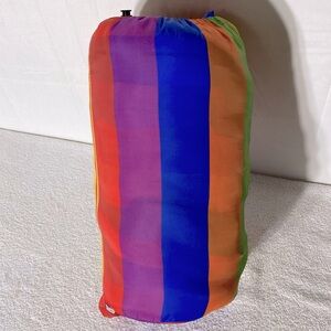 Vintage Rainbow Striped Sleeping Bag